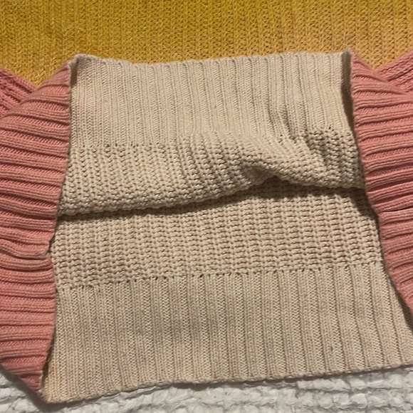 AERIE Ombré Pink/Yellow Sweater - Picture 7 of 9